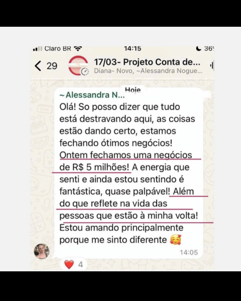 Depoimento de Alessandra