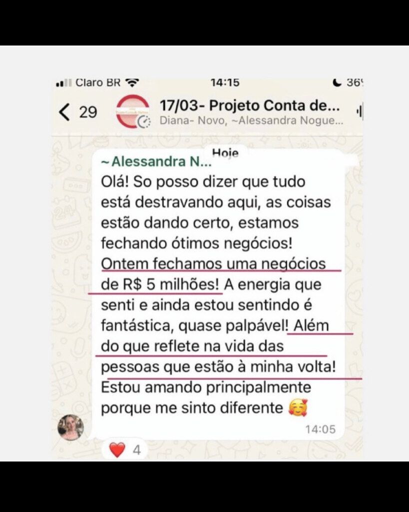 Depoimento sobre negócio de 5 milhões